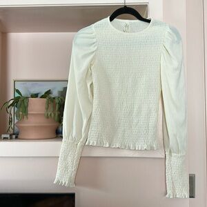 Anthropologie Cream Top